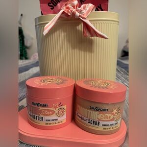 Soap & Glory scrub and body butter. Large size